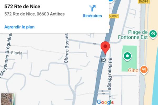 Plan d’accès – La Fabrik Antibes